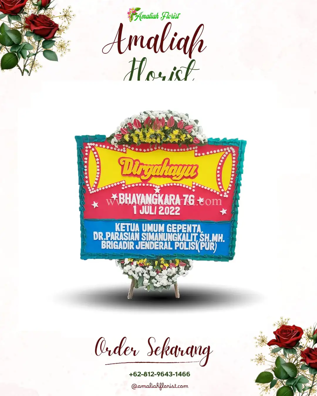 Papan Bunga HUT Ulang Tahun Gondanggunung